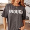 Always Enough Graphic Tee in Charcoal - Fashion Are Us, LLC