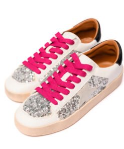 Another Round Sneakers in Silver Sequins Ave Shops